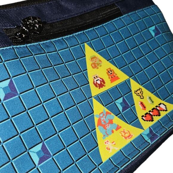 Retro 8 bit Crossbody Bag- FLAWED Gamer Accessory Carry Gift Custom Fabric - Picture 10 of 10
